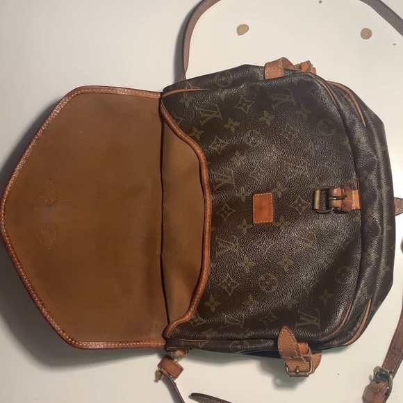 Authentic Vintage Louis Vuitton Saumur Satchel 35 double bag - Picture 15 of 15